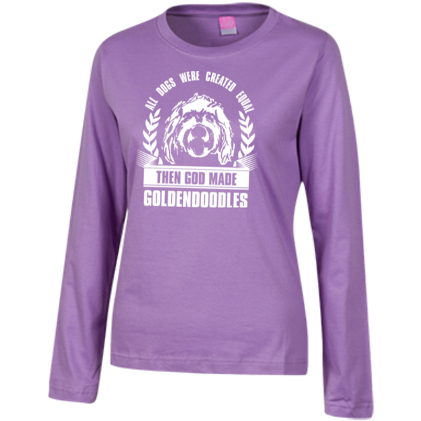 Then God Made Goldendoodles - Ladies Long Sleeve T-Shirt