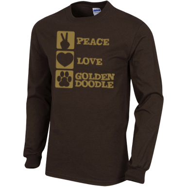 Peace Love Goldendoodle - Gildan Long Sleeve