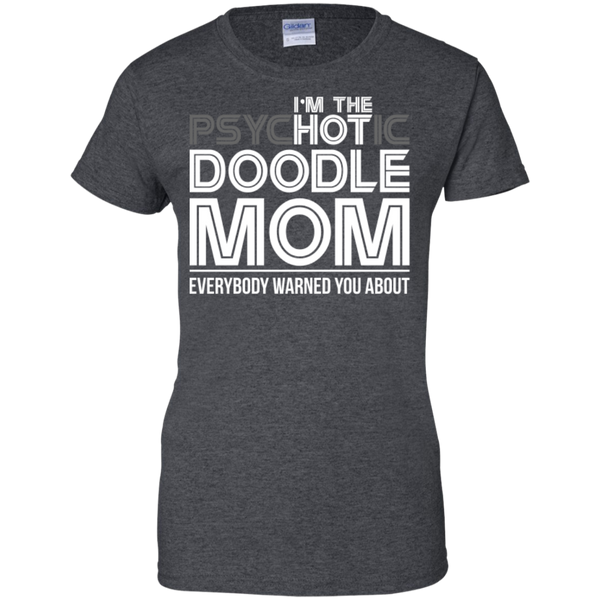 Hot Doodle Mom - Gildan Ladies T-Shirt