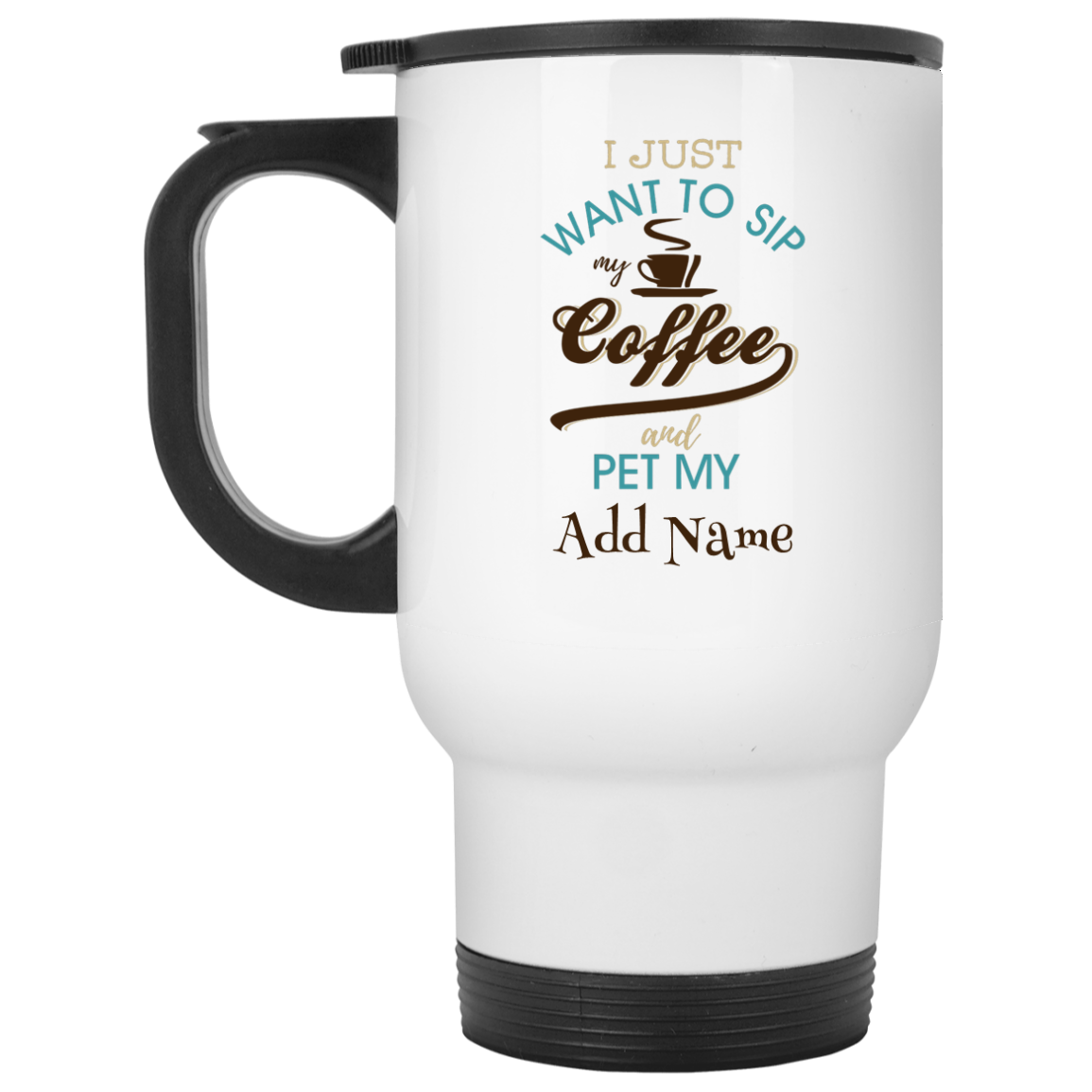 Personalized Need Coffee Travel Mug With Name