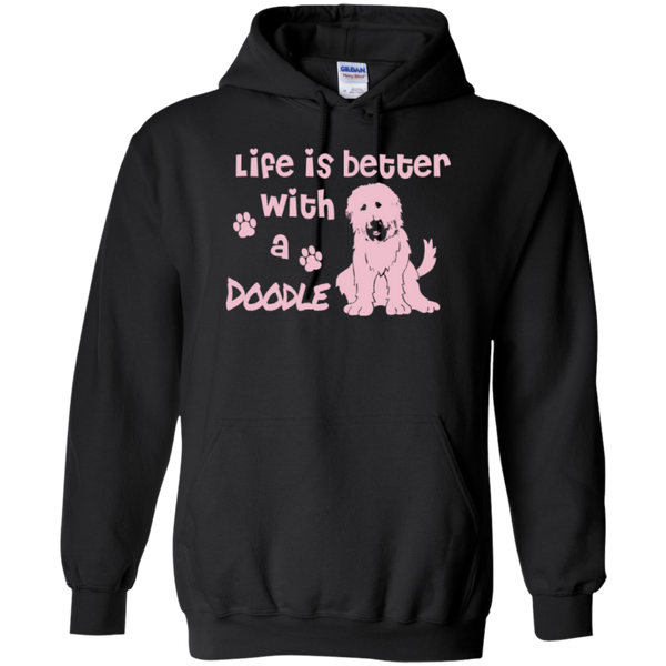 Life Is Better With A Doodle (Pink) - Gildan Hoodie