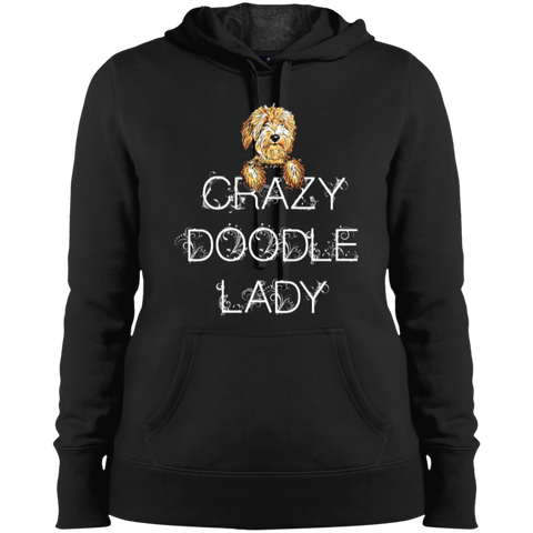 Crazy Doodle Lady - Ladies Hooded Sweatshirt