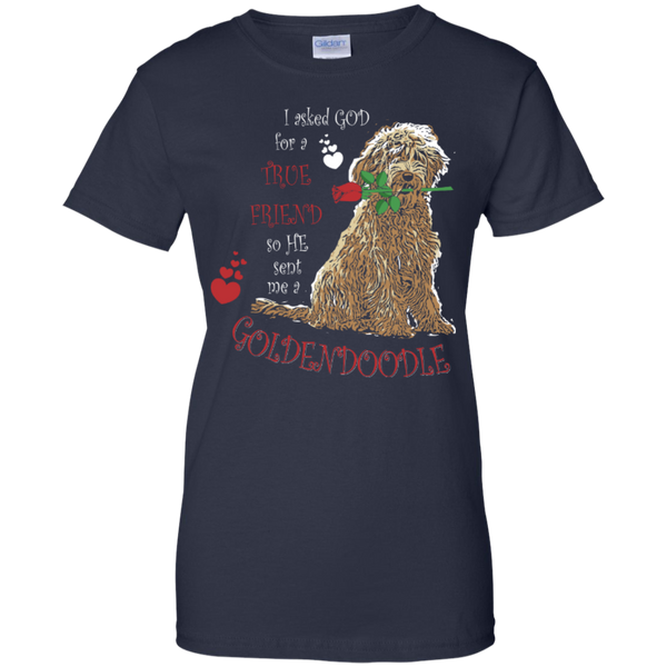 God Sent Me A Goldendoodle - Ladies T-Shirt