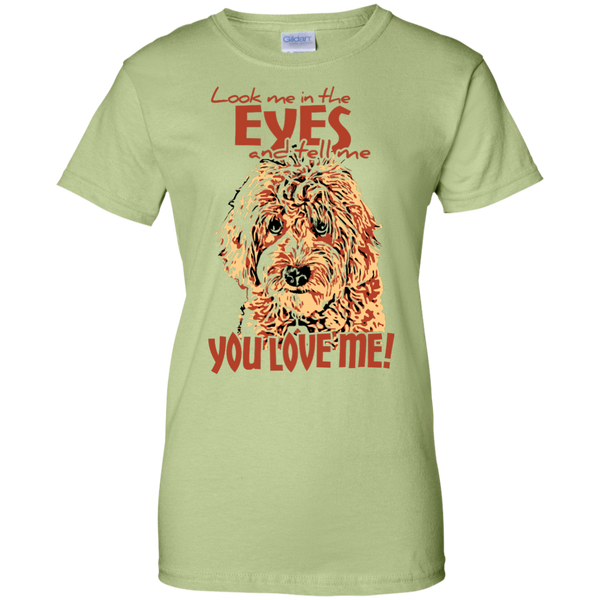 Look Me In The Eyes - Ladies Gildan T-Shirt