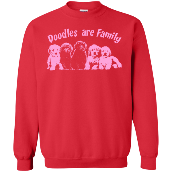 Doodles Are Family - Gildan Crewneck Sweatshirt