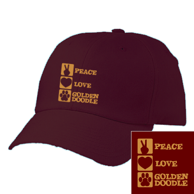 Peace Love Goldendoodle - Twill Cap