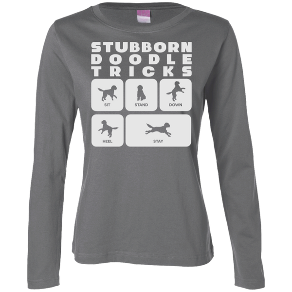 Doodle Tricks - Ladies Long Sleeve TShirt