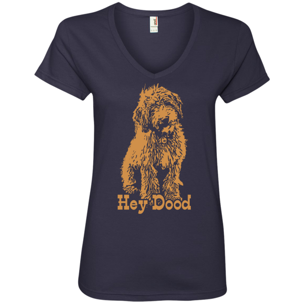 Hey Dood - Ladies V-Neck