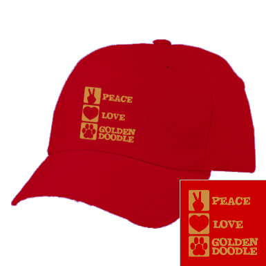 Peace Love Goldendoodle - Twill Cap