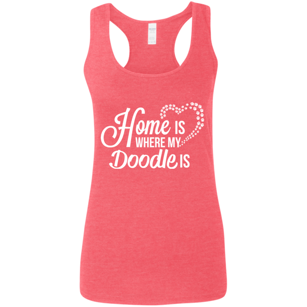 Home Is Where My Doodle Is - Gildan Ladies' Racerback Tank