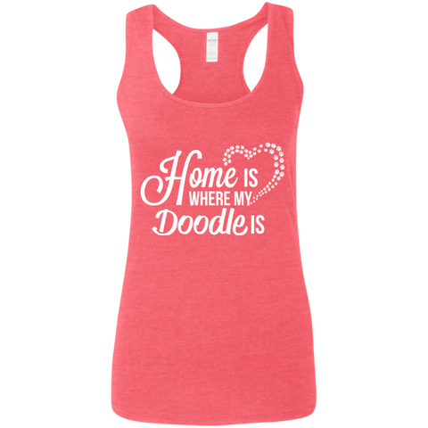 Home Is Where My Doodle Is - Gildan Ladies' Racerback Tank