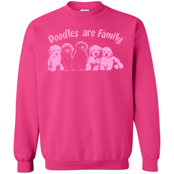 Doodles Are Family - Gildan Crewneck Sweatshirt
