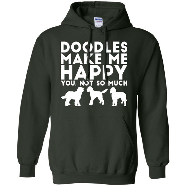 Doodles Make Me Happy - Gildan Hoodie