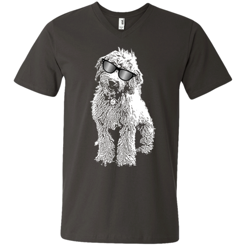 Doodle With Glasses - Men's V-Neck