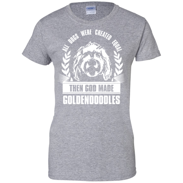 Then God Made Goldendoodles - Gildan Ladies T-Shirt