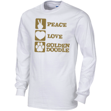 Peace Love Goldendoodle - Gildan Long Sleeve