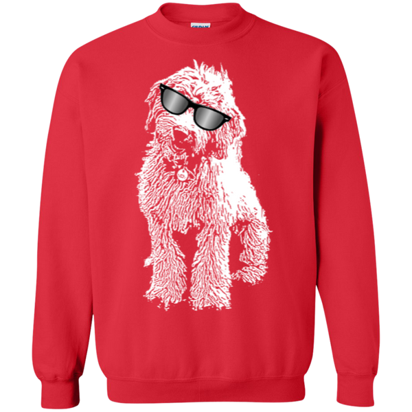 Doodle With Glasses - Gildan Crewneck Sweatshirt