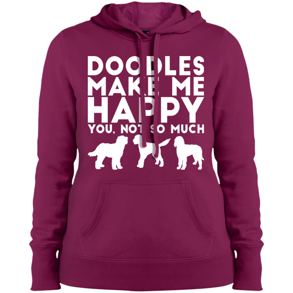 Doodles Make Me Happy - Ladies' Hooded Sweatshirt