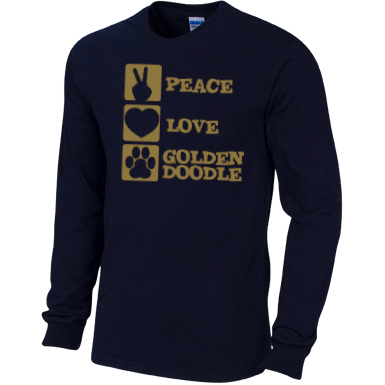 Peace Love Goldendoodle - Gildan Long Sleeve
