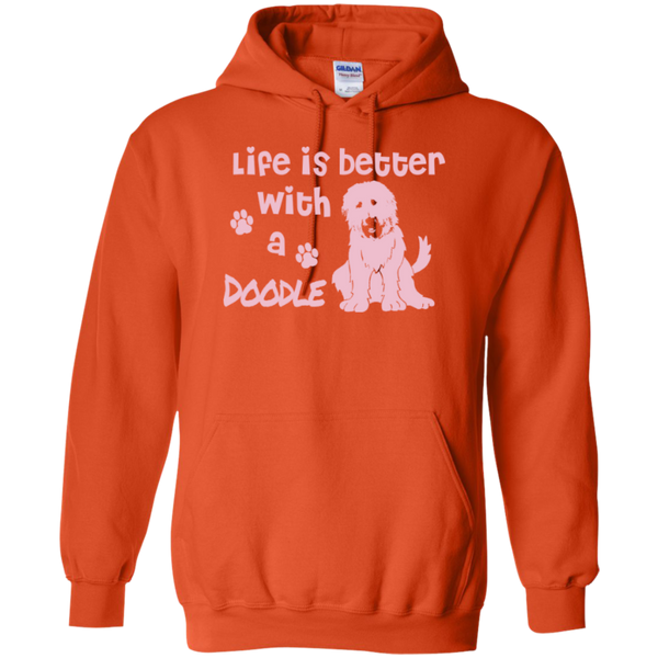 Life Is Better With A Doodle (Pink) - Gildan Hoodie