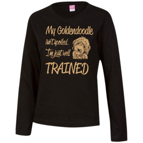 Well Trained - Ladies Long Sleeve T-Shirt