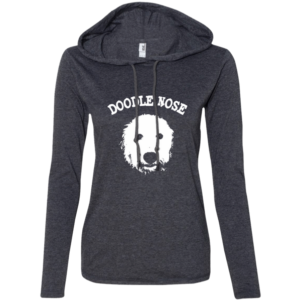 Doodle Nose - Ladies' LS T-Shirt Hoodie