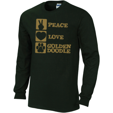Peace Love Goldendoodle - Gildan Long Sleeve