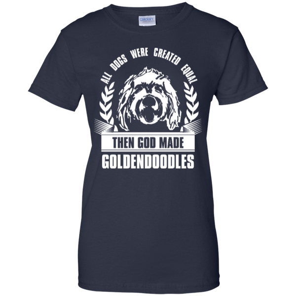 Then God Made Goldendoodles - Gildan Ladies T-Shirt