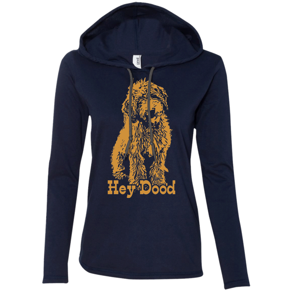 Hey Dood Ladies' LS T-Shirt Hoodie