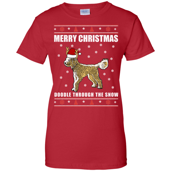 Doodle Through The Snow (Christmas Sweater) - Gildan Ladies' T-Shirt