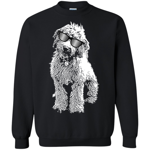 Doodle With Glasses - Gildan Crewneck Sweatshirt
