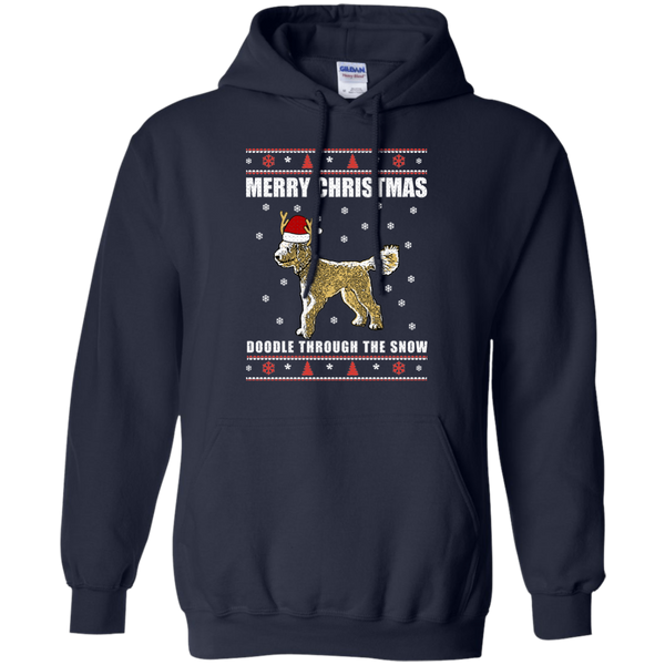 Doodle Through The Snow (Christmas Sweater) - Gildan Hoodie