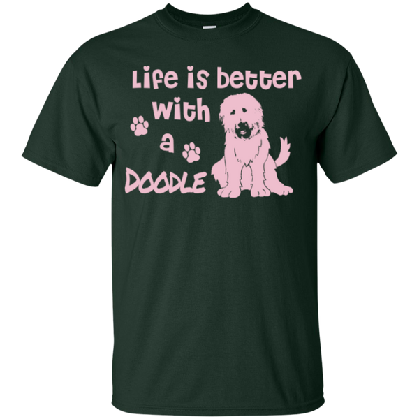 Life Is Better With A Doodle (Pink) - Gildan T-Shirt