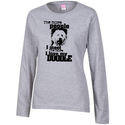 I Love My Doodle - Ladies Long Sleeve T-Shirt