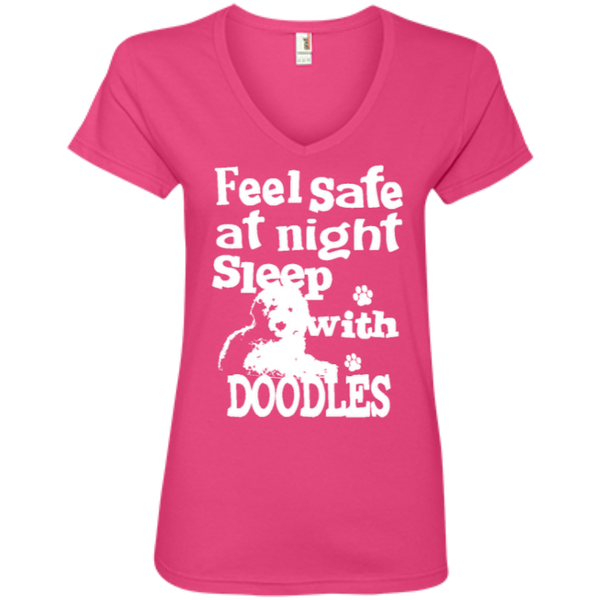 Feel Safe At Night - Ladies V-Neck