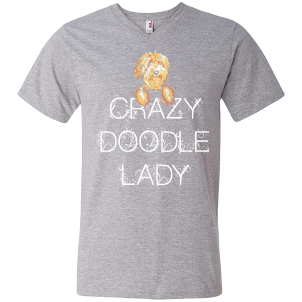 Crazy Doodle Lady - Men's V-Neck