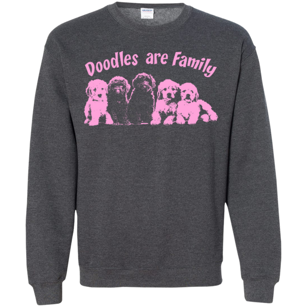 Doodles Are Family - Gildan Crewneck Sweatshirt