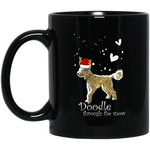 Doodle Through The Snow Mug (11 oz. Black)