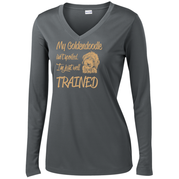 Well Trained - Ladies Long Sleeve V-Neck