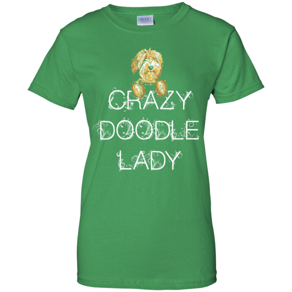 Crazy Doodle Lady - Ladies Gildan T-Shirt