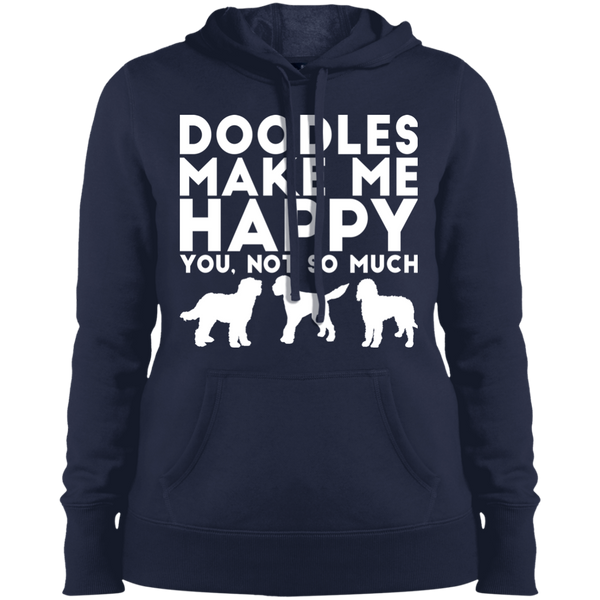 Doodles Make Me Happy - Ladies' Hooded Sweatshirt
