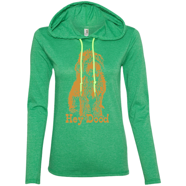 Hey Dood Ladies' LS T-Shirt Hoodie