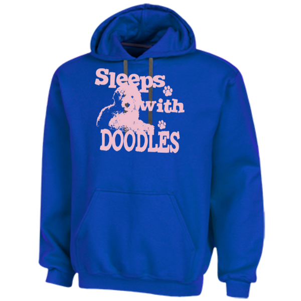 Sleeps With Doodles (Pink) - Gildan Heavyweight Sweatshirt