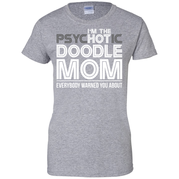 Hot Doodle Mom - Gildan Ladies T-Shirt