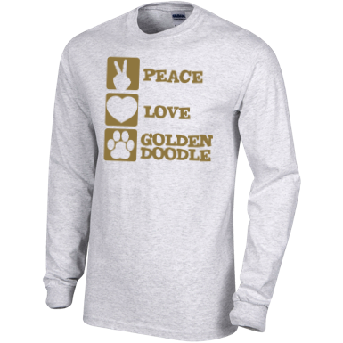 Peace Love Goldendoodle - Gildan Long Sleeve