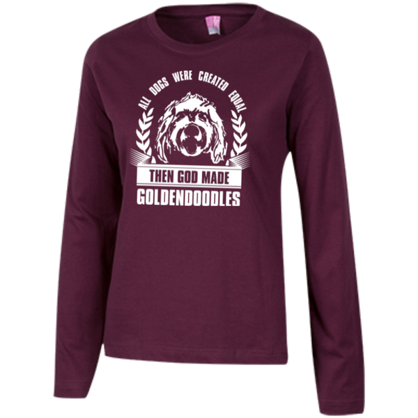 Then God Made Goldendoodles - Ladies Long Sleeve T-Shirt