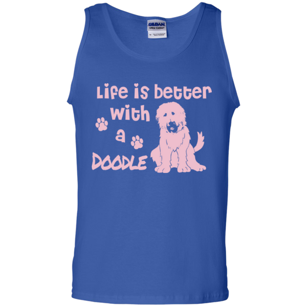 Life Is Better With A Doodle (Pink) - Gildan Tank Top