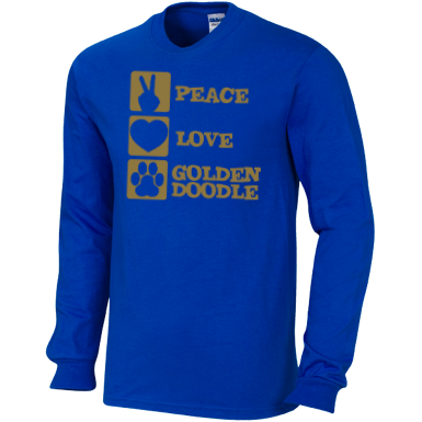 Peace Love Goldendoodle - Gildan Long Sleeve