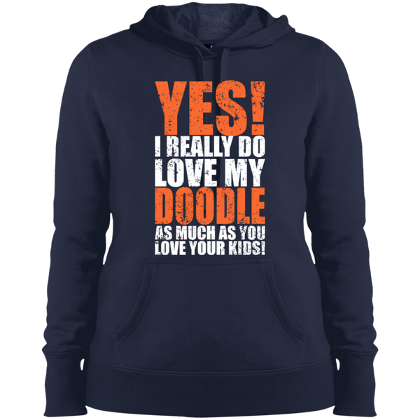 Really Love My Doodle - Ladies Hooded Sweatshirt