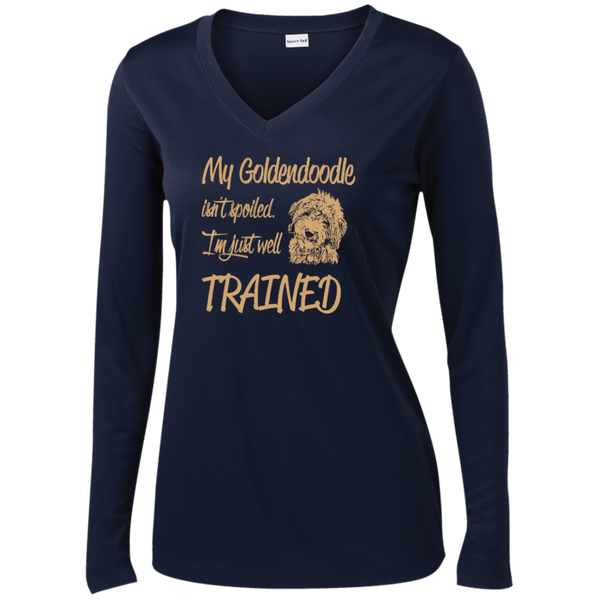 Well Trained - Ladies Long Sleeve V-Neck